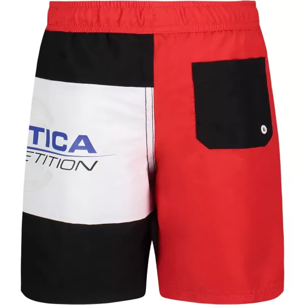 Nautica Boys Competition Swim Trunk with UPF 50 Sun ProtectionBright Red Cb