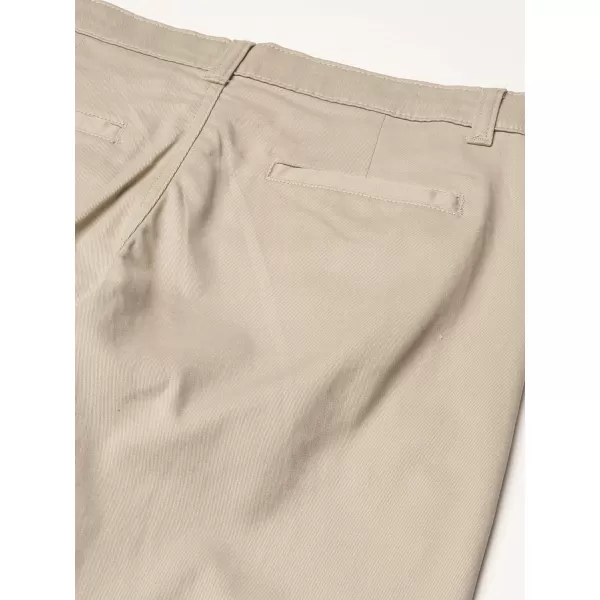 Nautica Boys Flat Front Stretch Twill Chino Khaki PantKhaki