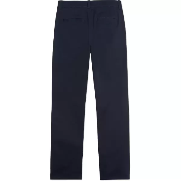 Nautica Boys Flat Front Stretch Twill Chino Khaki PantNavy