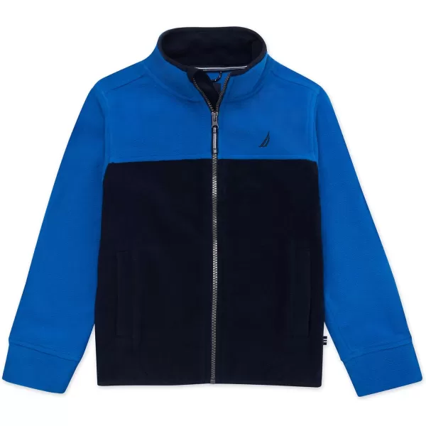 Nautica Boys Full Zip Jacket Kangaroo Pockets Made with Lightweight FleeceLapis Blue