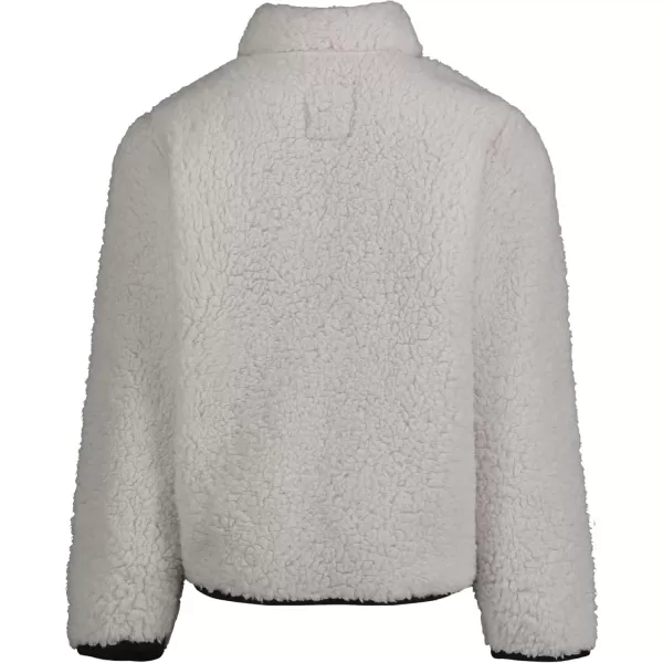 Nautica Boys Full Zip Jacket Kangaroo Pockets Made with Lightweight FleeceLight GreySherpa