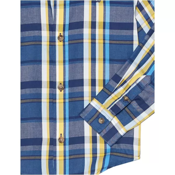 Nautica Boys Long Sleeve Woven ButtonDown ShirtNautica J Navy Plaid