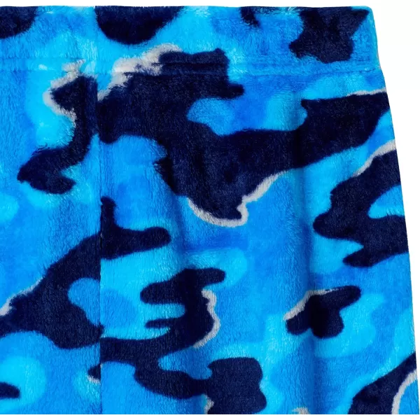 Nautica Boys Pajama Pants and Fleece Sleep Shirt Sets 2 Piece Velvet Fleece Sweatshirt and Pajamas Pant Set for Boys SleepCamogrey