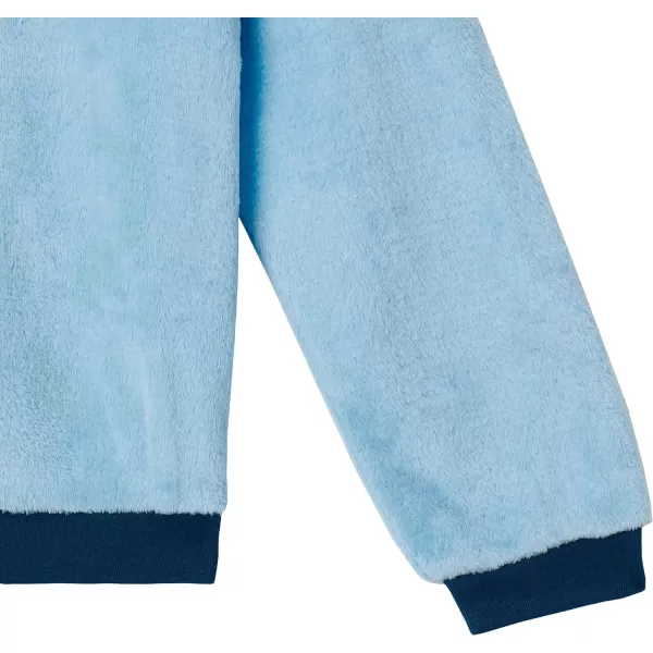 Nautica Boys Pajama Pants and Fleece Sleep Shirt Sets 2 Piece Velvet Fleece Sweatshirt and Pajamas Pant Set for Boys SleepTealblue