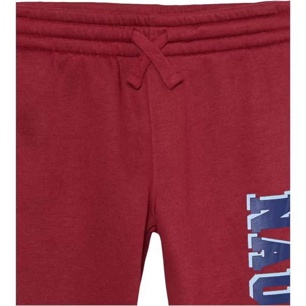 Nautica Boys Pullon Fleece Jogger Sweatpant Drawstring ClosureBold Rhubarb