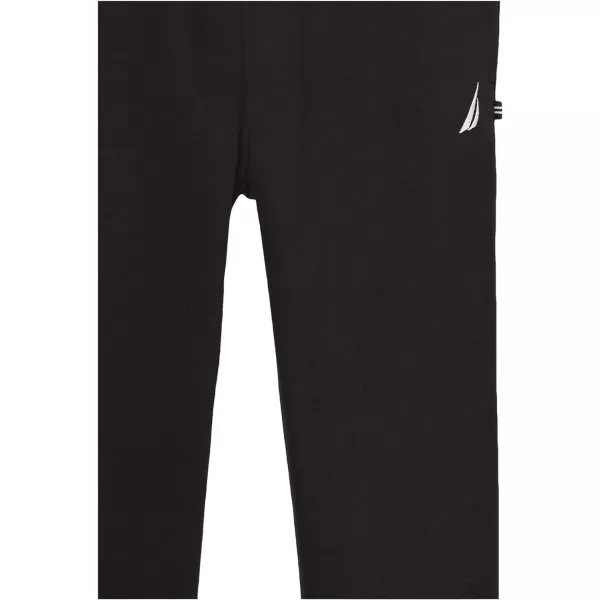 Nautica Boys Pullon Fleece Jogger Sweatpant Drawstring ClosureJclass Black