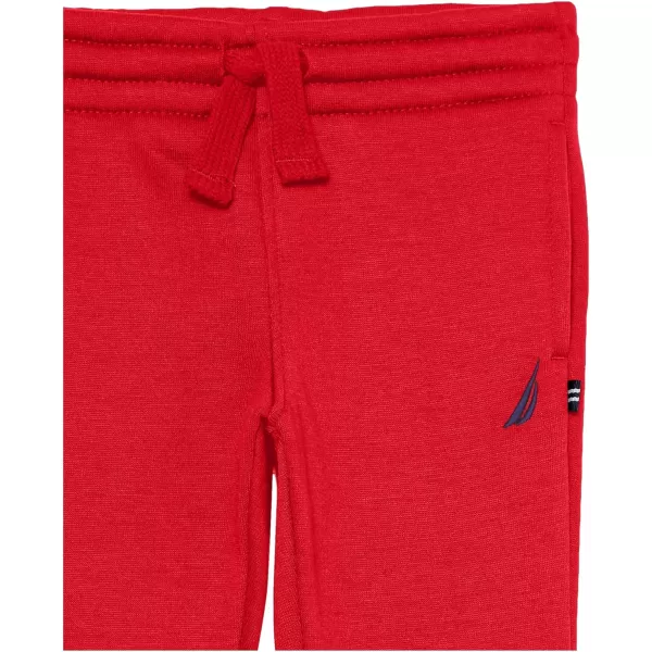 Nautica Boys Pullon Fleece Jogger Sweatpant Drawstring ClosureJclass Carmine