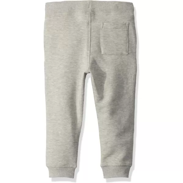 Nautica Boys Pullon Fleece Jogger Sweatpant Drawstring ClosureMarshall Grey Heather