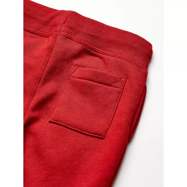 Nautica Boys Pullon Fleece Jogger Sweatpant Drawstring ClosureMarshall Red Rouge