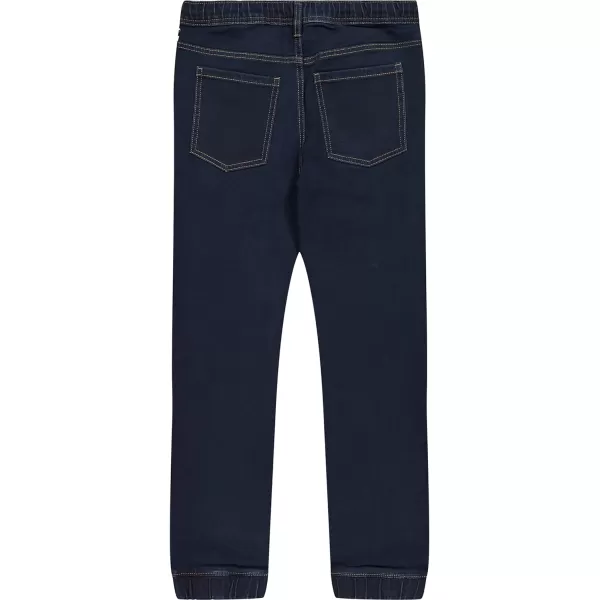 Nautica Boys Pullon Stretch Denim Jeans 5Pocket Style amp Drawstring ClosureDark Blue 16b