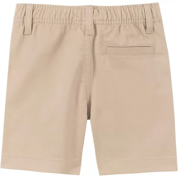 Nautica Boys School Uniform Flat Front Twill ShortKhakiPullon