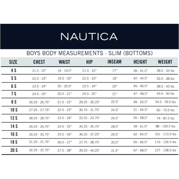 Nautica Boys School Uniform Flat Front Twill ShortKhakiPullon