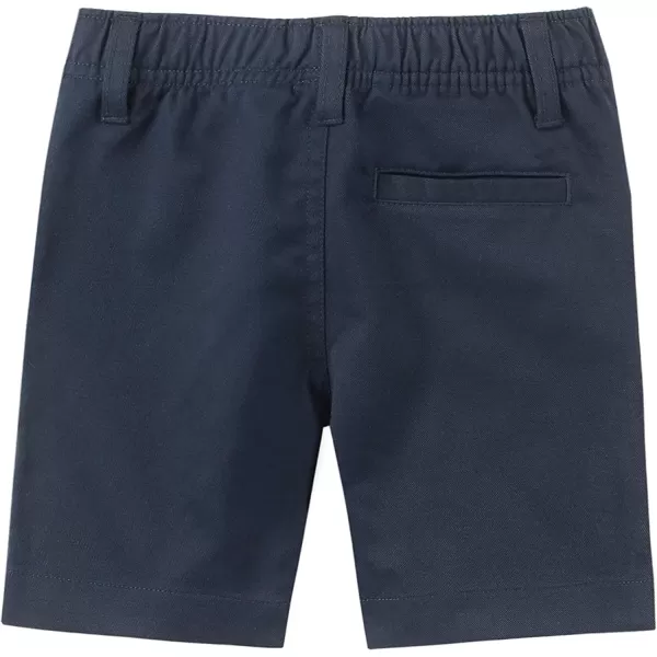 Nautica Boys School Uniform Flat Front Twill ShortNavyPullon