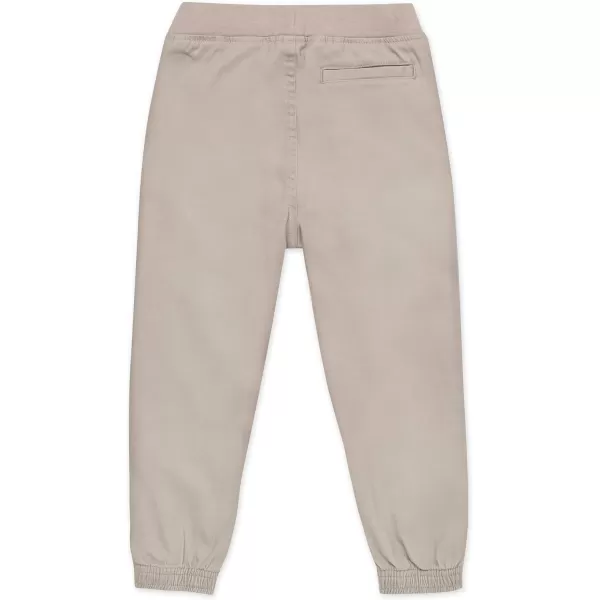 Nautica Boys School Uniform Jogger Pants Elastic Waistband with Drawstring Closure Stretch Twill FabricKhaki Colin