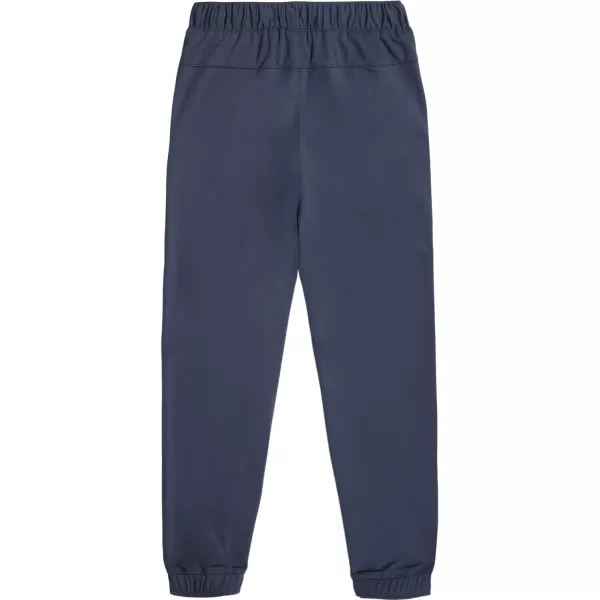 Nautica Boys School Uniform Jogger Pants Elastic Waistband with Drawstring Closure Stretch Twill FabricNavyWarp Knit