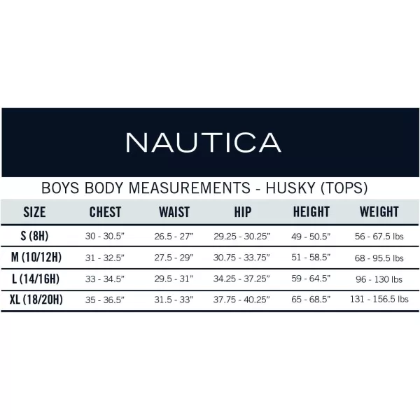 Nautica Boys School Uniform Long Sleeve Polo Shirt Button Closure Comfortable Breathable FabricNavy