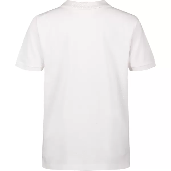 Nautica Boys Short Sleeve Fashion Polo Button Closure Soft  ComfortableBold Block Bright White
