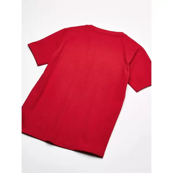 Nautica Boys Short Sleeve Solid Crew Neck TShirtCarmine