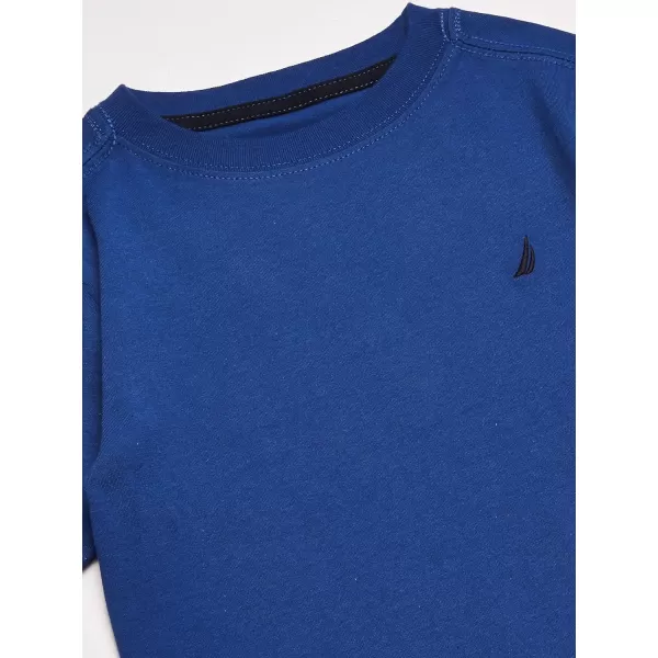 Nautica Boys Short Sleeve Solid Crew Neck TShirtCobalt