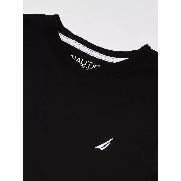 Nautica Boys Short Sleeve Solid VNeck TShirt01 Black Night