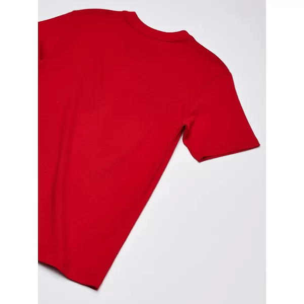 Nautica Boys Short Sleeve Solid VNeck TShirtCarmine