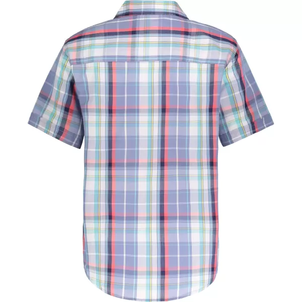 Nautica Boys Short Sleeve Woven ButtonDown ShirtHorizon Plaid