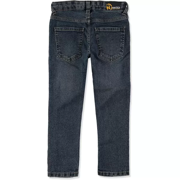 Nautica Boys Skinny Fit Stretch Denim Jeans 5Pocket Style Zipper Fly  Button ClosureAquifer Chase Dc07