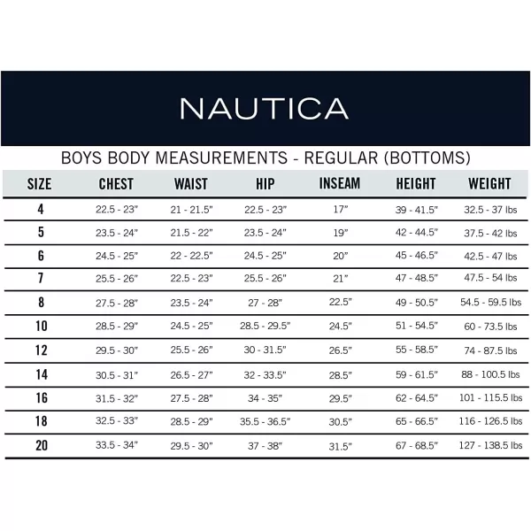 Nautica Boys Skinny Fit Stretch Denim Jeans 5Pocket Style Zipper Fly  Button ClosureAquifer Chase Dc07