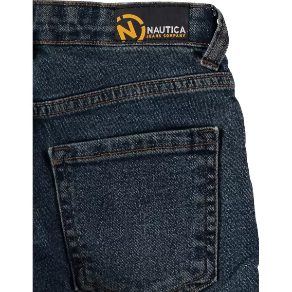 Nautica Boys Skinny Fit Stretch Denim Jeans 5Pocket Style Zipper Fly  Button ClosureAquifer Chase Dc07