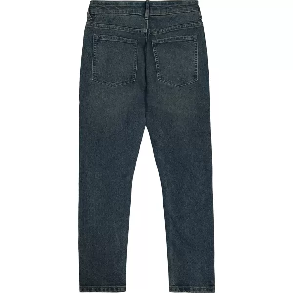 Nautica Boys Skinny Fit Stretch Denim Jeans 5Pocket Style Zipper Fly  Button ClosureDriftwood