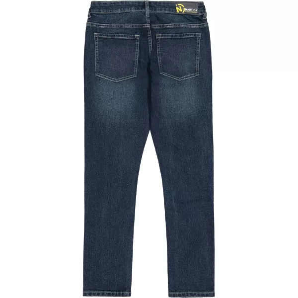 Nautica Boys Skinny Fit Stretch Denim Jeans 5Pocket Style Zipper Fly  Button ClosureSeaworthy