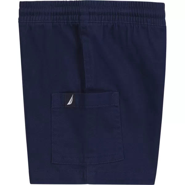 Nautica Boys Stretch Pullon Cargo Shorts Drawstring ClosureJ Navy Fc02