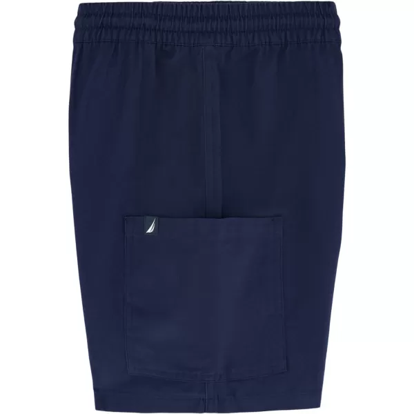 Nautica Boys Stretch Pullon Cargo Shorts Drawstring ClosureNavy Blue