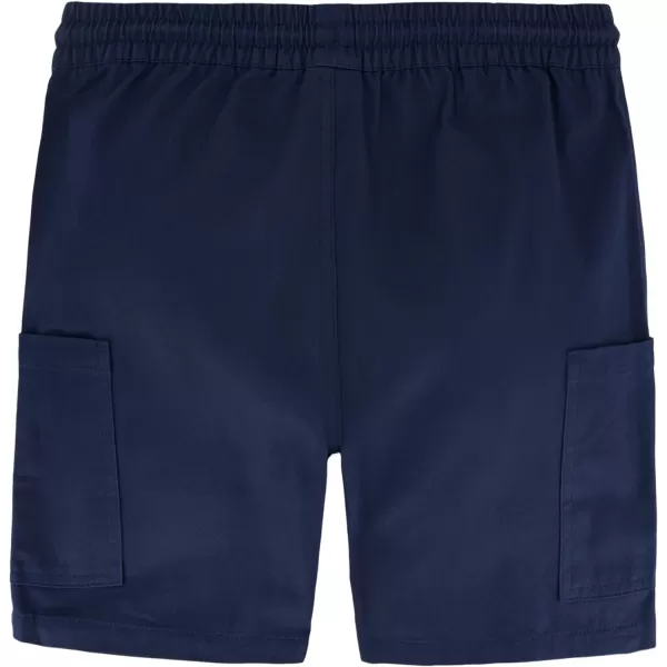 Nautica Boys Stretch Pullon Cargo Shorts Drawstring ClosureNavy Blue