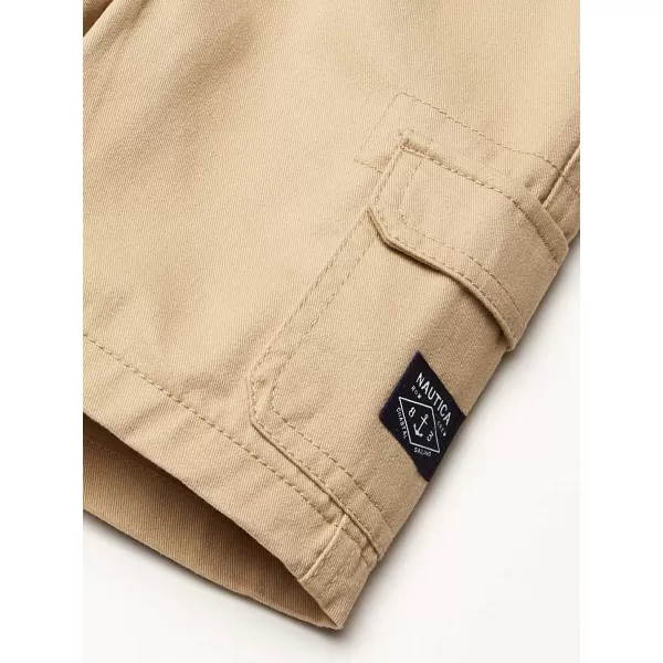 Nautica Boys Stretch Pullon Cargo Shorts Drawstring ClosurePutty Dc17