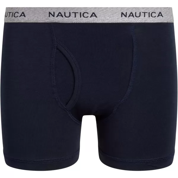 Nautica Boys Underwear  3 Pack Stretch Cotton Boxer Briefs Size 818BlueNavyGrey