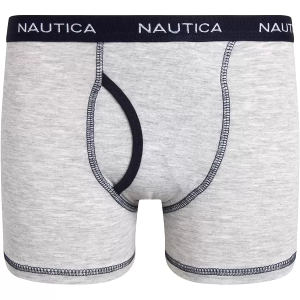 Nautica Boys Underwear  3 Pack Stretch Cotton Boxer Briefs Size 818BlueNavyGrey