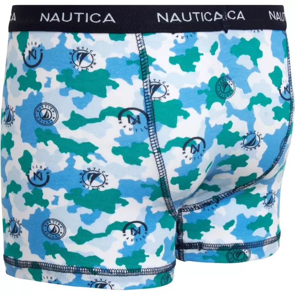 Nautica Boys Underwear  3 Pack Stretch Cotton Boxer Briefs Size 818NavyGreen BlueGreen Camo