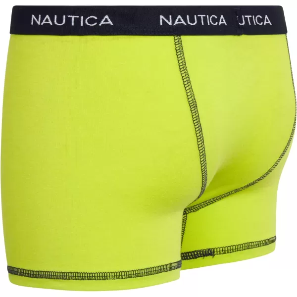 Nautica Boys Underwear  3 Pack Stretch Cotton Boxer Briefs Size 818NavyHeather GreyYellow