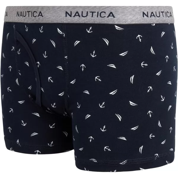 Nautica Boys Underwear  3 Pack Stretch Cotton Boxer Briefs Size 818NavyMedium Heather