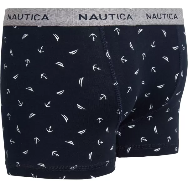 Nautica Boys Underwear  3 Pack Stretch Cotton Boxer Briefs Size 818NavyMedium Heather