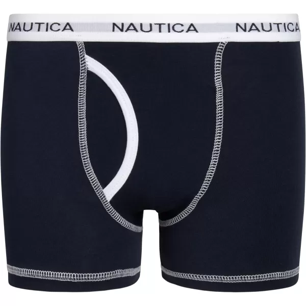 Nautica Boys Underwear  3 Pack Stretch Cotton Boxer Briefs Size 818PrintGreyNavy