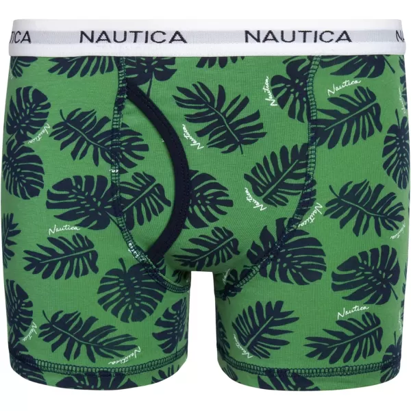 Nautica Boys Underwear  3 Pack Stretch Cotton Boxer Briefs Size 818PrintGreyNavy