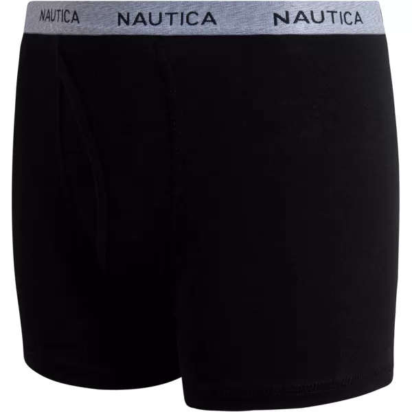 Nautica Boys Underwear  6 Pack Stretch Cotton Boxer Briefs Size MXLBlackLight Heather GreyMedium Heather Grey