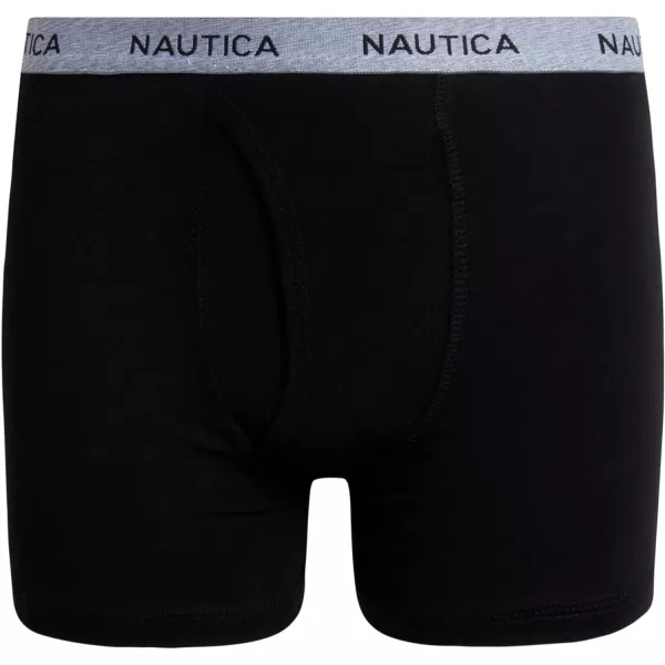 Nautica Boys Underwear  6 Pack Stretch Cotton Boxer Briefs Size MXLBlackLight Heather GreyMedium Heather Grey