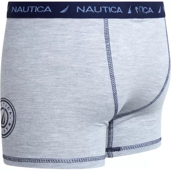 Nautica Boys Underwear  6 Pack Stretch Cotton Boxer Briefs Size MXLLight Heather GreyNocturnal NavyDuskheather