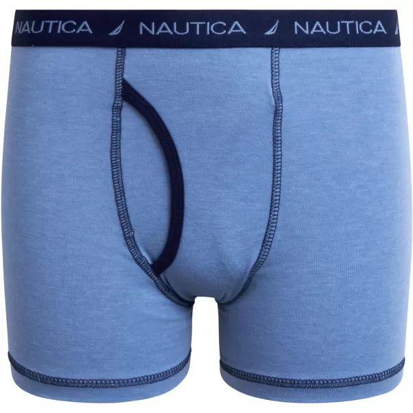 Nautica Boys Underwear  6 Pack Stretch Cotton Boxer Briefs Size MXLLight Heather GreyNocturnal NavyDuskheather