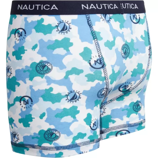 Nautica Boys Underwear  6 Pack Stretch Cotton Boxer Briefs Size MXLLogo PrintGreyNavy