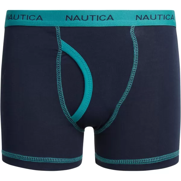 Nautica Boys Underwear  6 Pack Stretch Cotton Boxer Briefs Size MXLLogo PrintGreyNavy