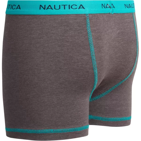 Nautica Boys Underwear  6 Pack Stretch Cotton Boxer Briefs Size MXLNavy PrintGreyBlack